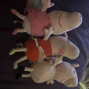 Ty Stuffed Animals Set - Pink and Orange